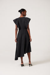 Velarius Ruffle Sleeve  Dress