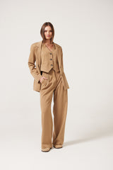 Delia Tailored Pant - Tobacco