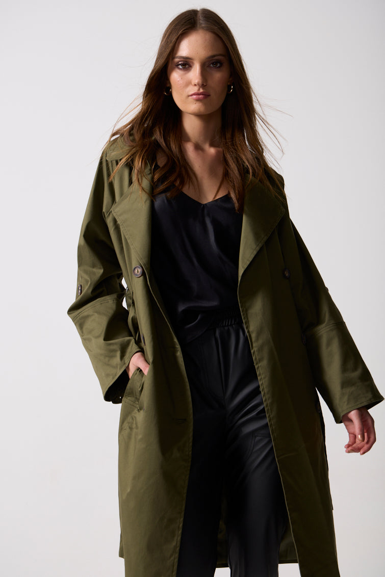 TIGGY LONGLINE TRENCH COAT