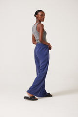 Franca Front Pleat Pant - Washed Navy