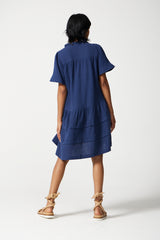 GAIA SMOCK MINI DRESS