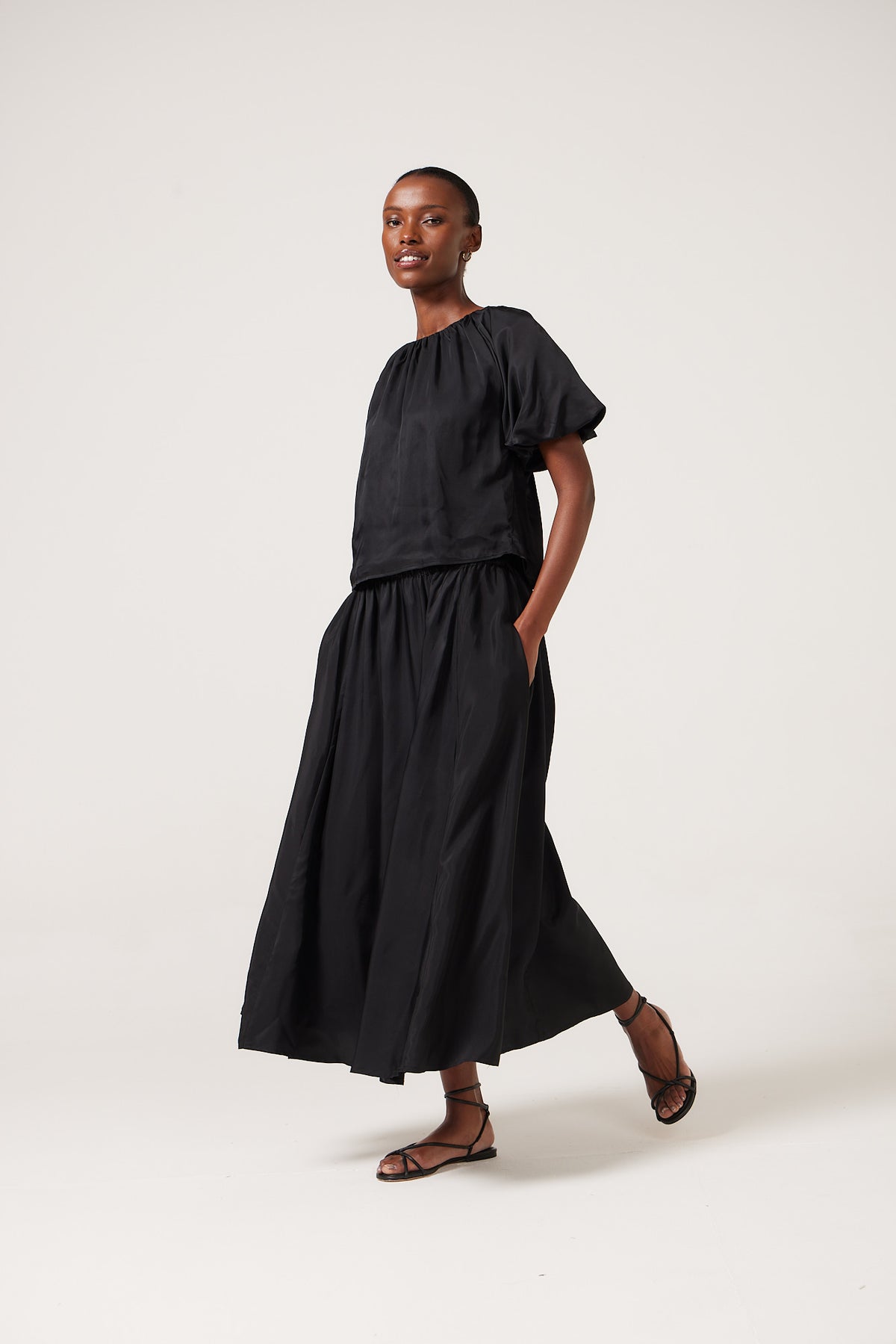 Denvee Paneled Skirt