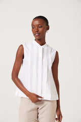 Marci Pleat Top