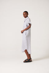 Mira Linen Check Dress