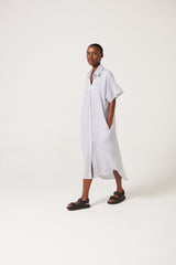 Mira Linen Check Dress