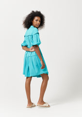 MAYA PLEAT MINI DRESS