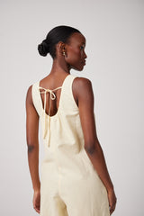 Kinto Open Back Jumpsuit - Sorbet